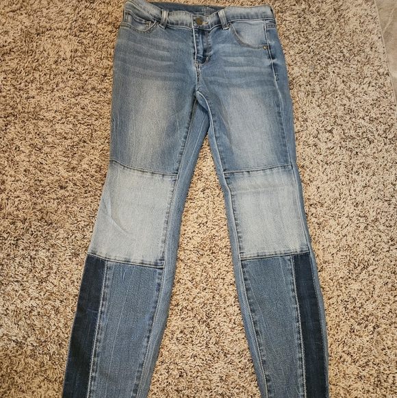 New York & Company Denim - New York & Company Women's Patchwork Skinny Jeans